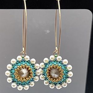 French Hook Drop Seed Bead Earrings